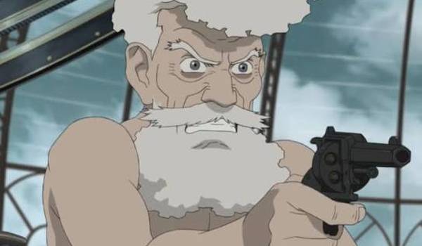 Patrick Stewart as James Lloyd Steam in the sci-fi movie Steamboy (2004)