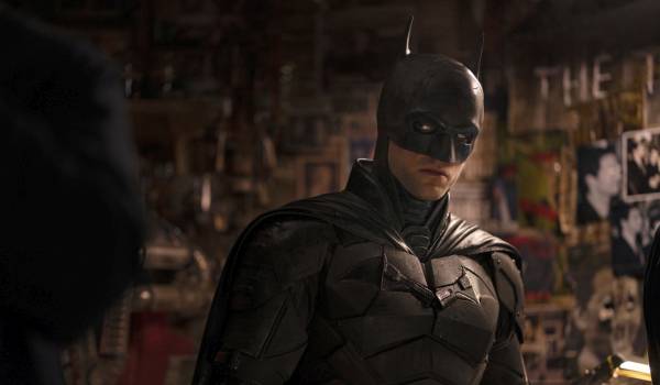 Robert Pattinson as Bruce Wayne / Batman in the movie The Batman (2022)
